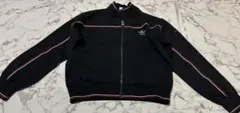 は*ん様 70s80s★adidas トラックジャケットブラック ジャージ 赤白