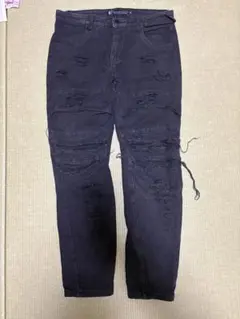 agoodbadinfluence ダメージデニム ブラック 希少