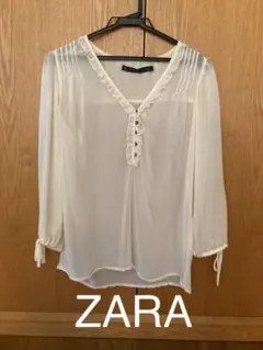 ZARA ブラウス　シースルー　新品未使用