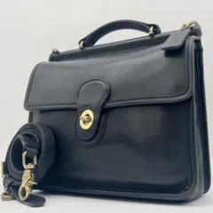 COACH ウィリス 2way ショルダー ハンドバッグ レザー ブラック