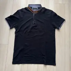 ZARA ポロシャツ　ネイビーのサムネイル