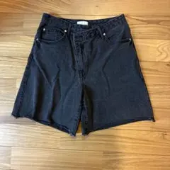H&M ブラック デニムショートパンツ EUR 42