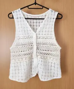 ホワイトレースベスト チャオパニックティーピー