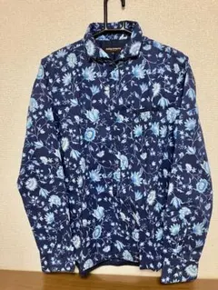 HIDEAWAYS ネイビー花柄シャツ 46