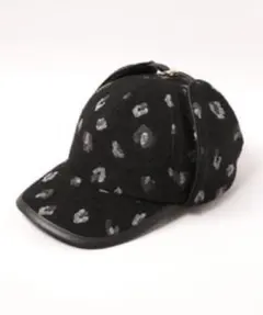 CA4LA レオパード柄 ブラックキャップ
