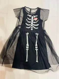 H&M スケルトンプリント コスチュームドレス