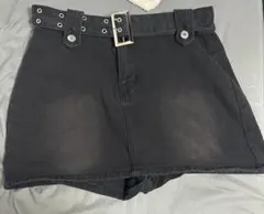 デニムスカート　ヴィンテージ　古着　ミニスカ y2k ゴシック