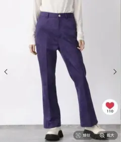 ヌバックライクフレアパンツ