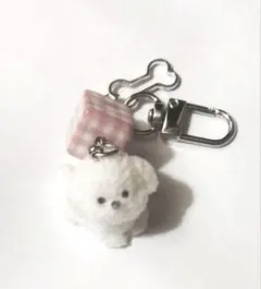 ビションフリーゼ・トイプードル 犬キーホルダー