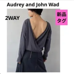Audrey and John Wad❤新品 2wayリブカットソープルオーバー