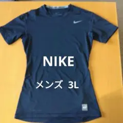 NIKE PRO COMBAT コンプレッションシャツ 半袖 ネイビーのサムネイル