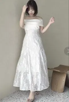 ダズリンdazzlinシアージャカードコルセットワンピースM