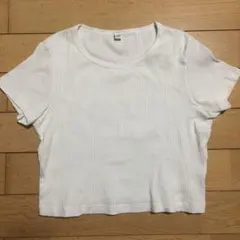 UNIQLO☺︎リブ白T