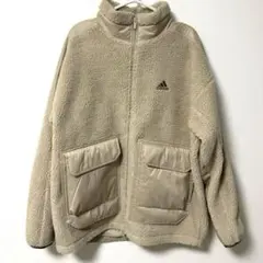 新品未使用 adidas ジップアップジャケット ベージュ XL