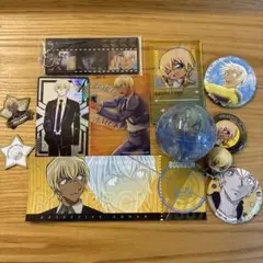 名探偵コナン 安室透 缶バッジフィギュアカードマグネット12点