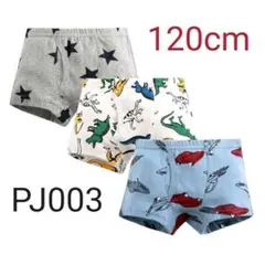 新品３枚組綿100％PJ003子供ショ－ツ　パンツ　男の子　キッズ下着　恐竜