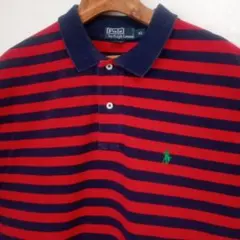 ポロバイラルフローレン 半袖ポロシャツ メンズXL 刺繍ロゴ ゆったり大きめ