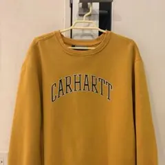 【美品】carhartt WIP カーハート スウェット 黄　90s 激レアのサムネイル
