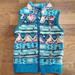 patagonia フリースベスト 幾何学模様