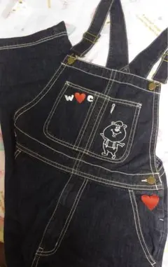w♥c クマタン刺繍オーバーオールのサムネイル