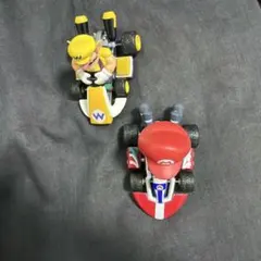 マリオカート ミニカー 2台セット マリオ ワリオ