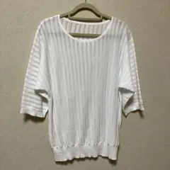 Do CLASSE ドルマン袖サマーニット　白　Mサイズのサムネイル