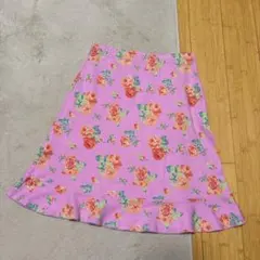 ★ローラアシュレイ★130★薔薇ガラコットンスカートのサムネイル