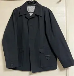 ユナイテッドアローズ ブラックジャケット ストライプ裏地