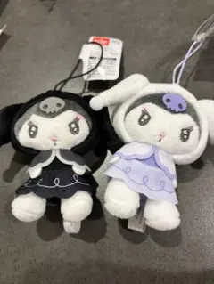 クロミ KUROMI たれ耳ゴシックマスコット ホワイト＆ブラック 新品未使用のサムネイル