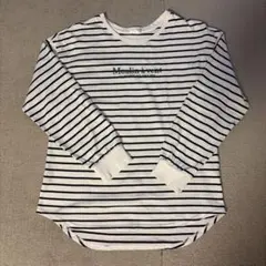 Moulin à vent ストライプ 長袖Tシャツ