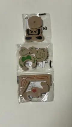 【未開封】グリコ おまけ 木のおもちゃ 3種セット tupera tuperaのサムネイル