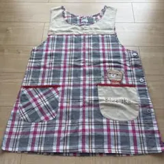 くまさん エプロン チェック柄のサムネイル