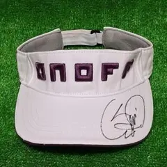 ONOFF ゴルフ サンバイザー サイン入り 白 ユニセックス
