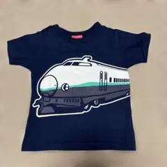 OJICO 新幹線デザイン Tシャツ ネイビー　4Aのサムネイル