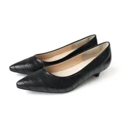 パンプス　ブラック(クロコ)のサムネイル