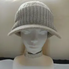 つば付きニット帽 ニット帽