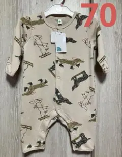 西松屋　ロンパース　犬　70サイズ　新品