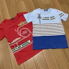 クレードスコープ　Tシャツ ２枚セット　電車　120