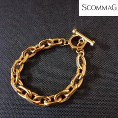 SCOMMAG 316L チェーンブレスレット ゴールドカラー - メルカリ