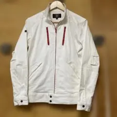 未使用　丸源　鳶ジャンパー　ホワイト　M ストレッチ　鳶服