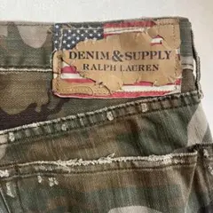 【希少】デニム&サプライ ラルフローレン 迷彩 カモフラ ショーツ
