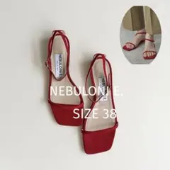 極美品 ネブローニ 現行 クロスサンダル レッド 36 - メルカリ
