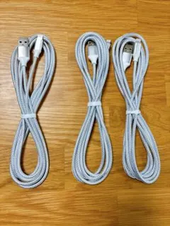 新版 iphone 【MFi認証】ライトニングケーブル 2M 3本セット充電器