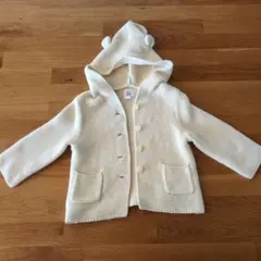 baby GAP くまさんカーディガン 12-18ヶ月 アイボリー