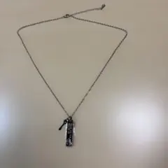 刻印入り 鍵モチーフ ネックレス シルバー 3個セット