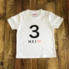 数字+名入れ Tシャツ サイズ90cm〜大人サイズ