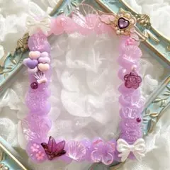 【訳あり】ホイップデコ トレカデコ ピンク パープル 紫 グラデ