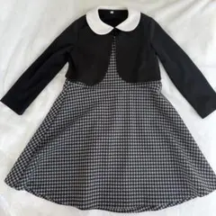 卒園式入学式ジャケット＋ワンピース120cmフォーマル二点セット