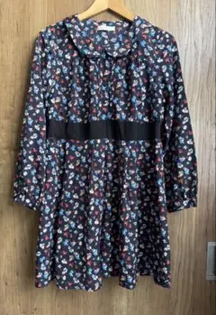 LOWRYS FARM 花柄長袖ワンピース