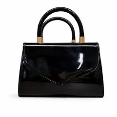 【韓国】ディナー・会食エレガントな黒のハンドバッグ